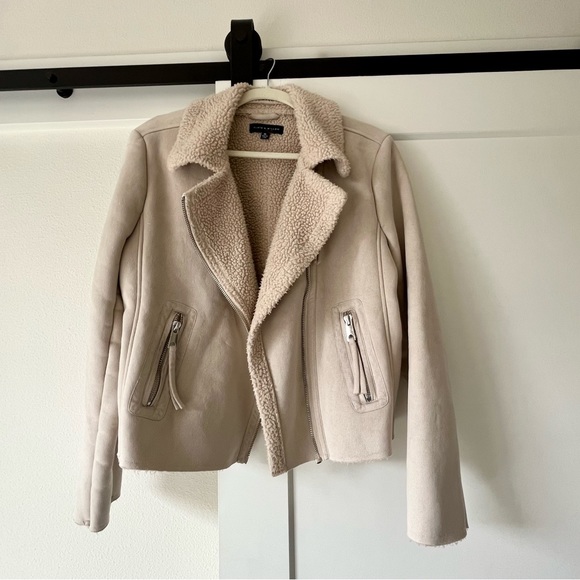 Oat Faux Sherpa Jecket - Picture 5 of 9